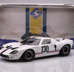 1:18 Ford GT40 Mark 1 No 130 Targa Florio Henri Greder Jean Michel Giorgi 1967 bijelo plavi Solido dužina: 22,60 centimetara