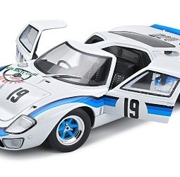 1:18 Ford GT40 Mark 1 No 19 Angola Prvenstvo 1973 bijelo plavi Solido dužina: 22,60 centimetara