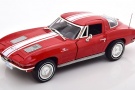 1:18-Chevrolet Corvette C2 Z06 Coupe-1963-1967-red-white-Auto World
