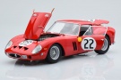 1:18 Ferrari 250 GTO No 22 3. 24 h Le Mans Leon Dernier Beurlys Jean Blaton 1962 red Kyosho length: 24,00 centimeters