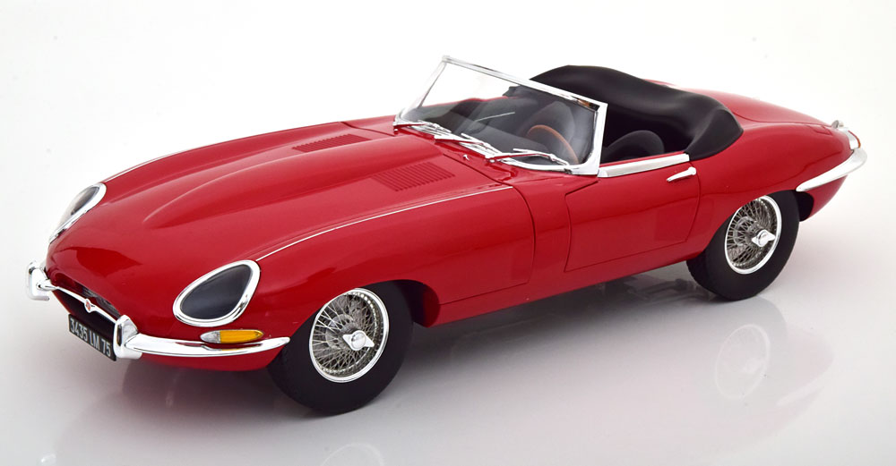 Norev 1/12 Jaguar E-Type Cabriolet 1962 Bleu Métallisé - Miniature Neuve