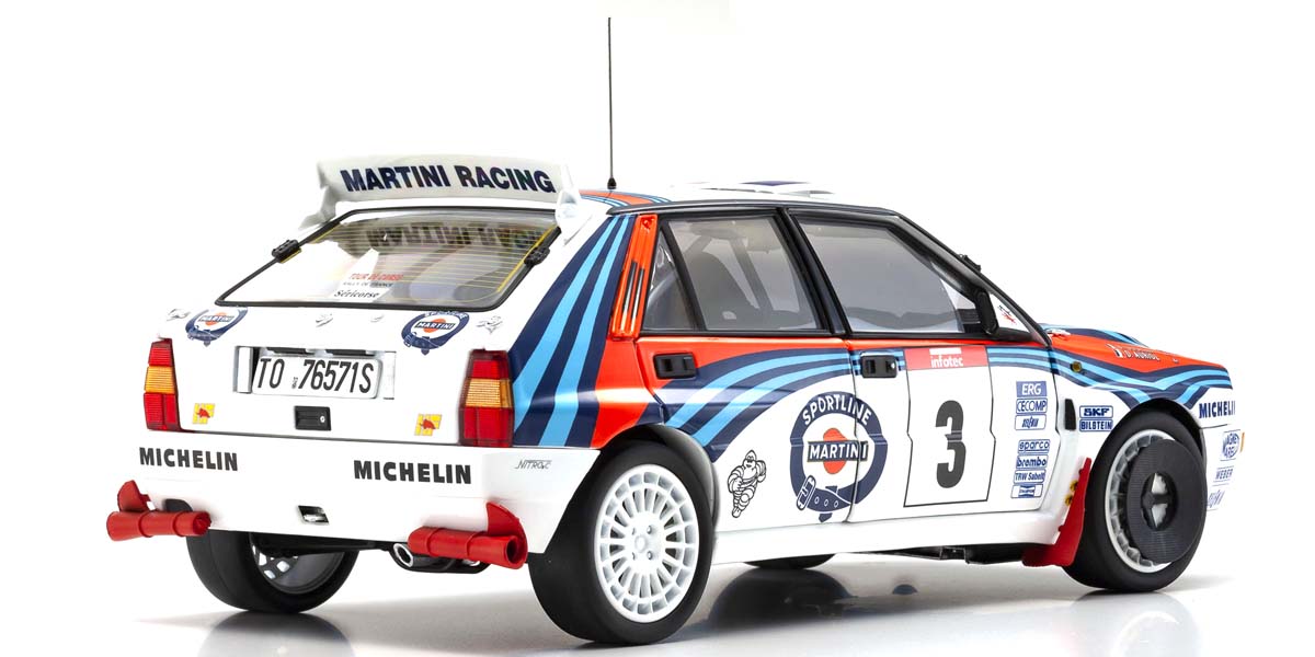Lancia Delta HF Integrale Evoluzione Martini 5 - Modèle Résine M.D.S. Racing échelle 1:43