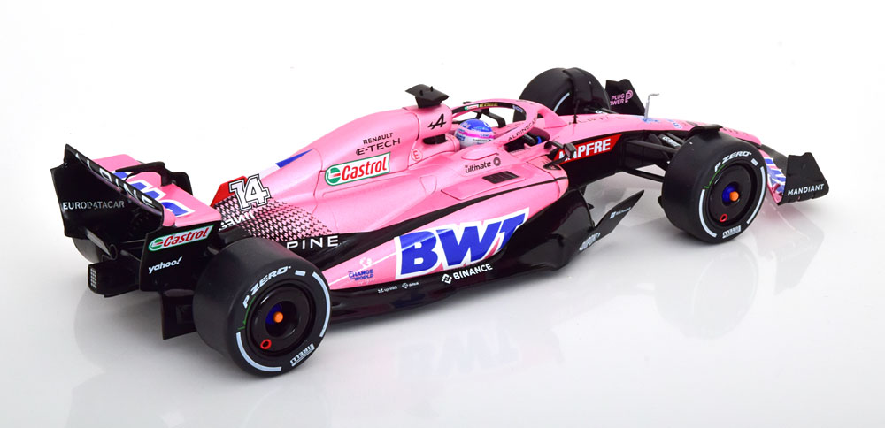 SPARK 1/18 ALPINE F1 BWT Team A522 9th Bahrain GP 2022 Fernando Alonso