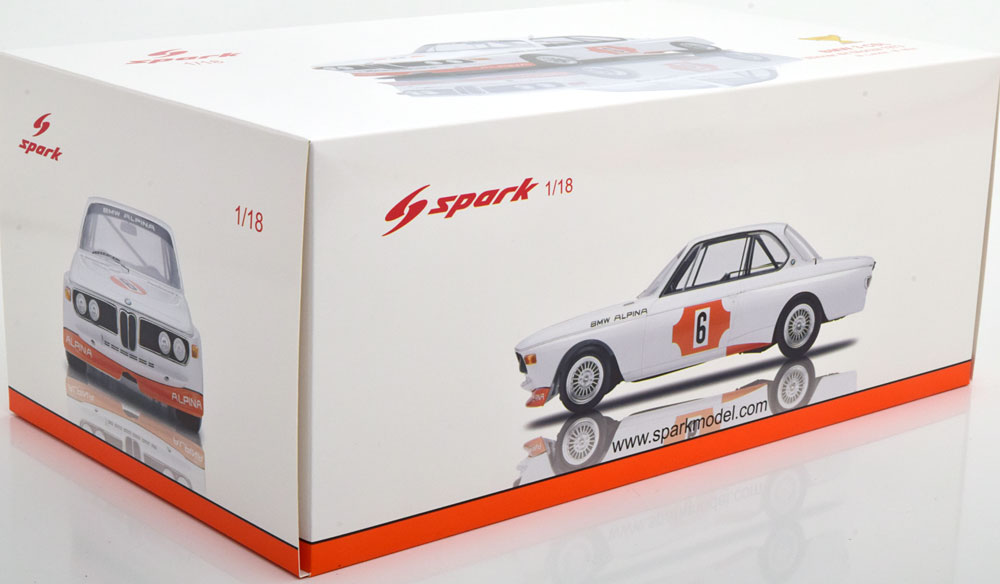 BMW 3.0 CSL Winner 4H Monza 1973 1/18 SPARK
